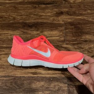 Nike Free Neon Orange Running Sneakers Sz. 8.5